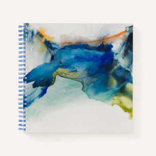 Carnet Terrain Abstrait - Bleu