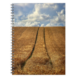 Carnet Terrain de blé d'été et de blé passé avec Tractor 