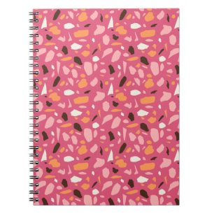 Carnet Terrazzo Motif rose