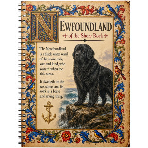 Carnet Terre-Neuve, Art de Bestiaire Médiéval