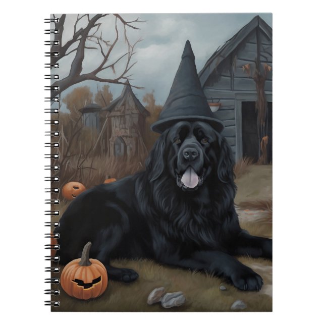 Carnet Terre-Neuve Citrouille Halloween effroi (Devant)