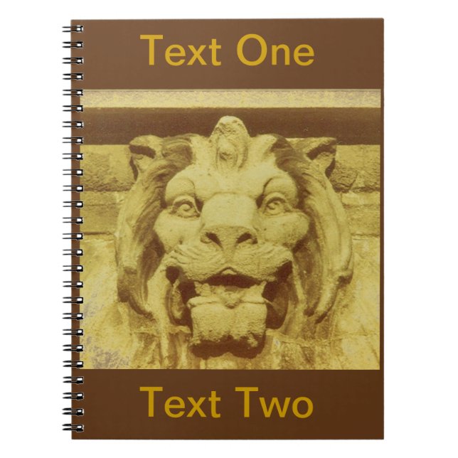 Carnet - Tête de lion (Devant)