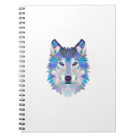 Tête de loup polygonale géométrique
