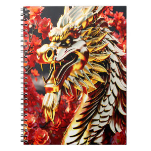 Carnet Tête d'or du dragon à respiration par feu