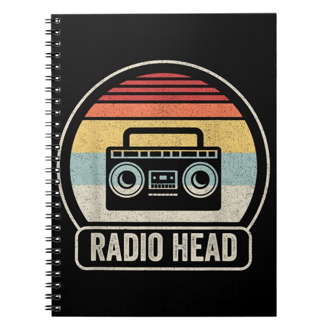 Carnet Tête radio Vintage (Devant)