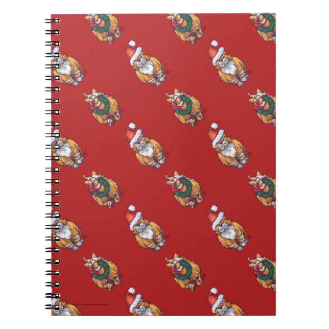 Carnet Têtes et Tails Ginger Chat Motif de Noël (Devant)