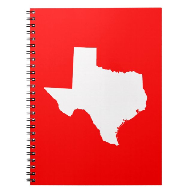 Carnet Texas rouge et blanc (Devant)