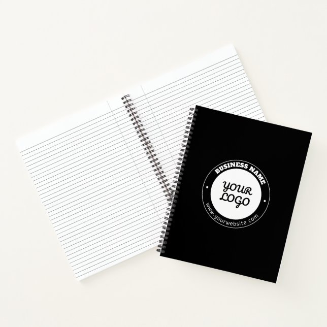 Carnet Texte circulaire modifiable et Modèle de logo télé (Intérieur)