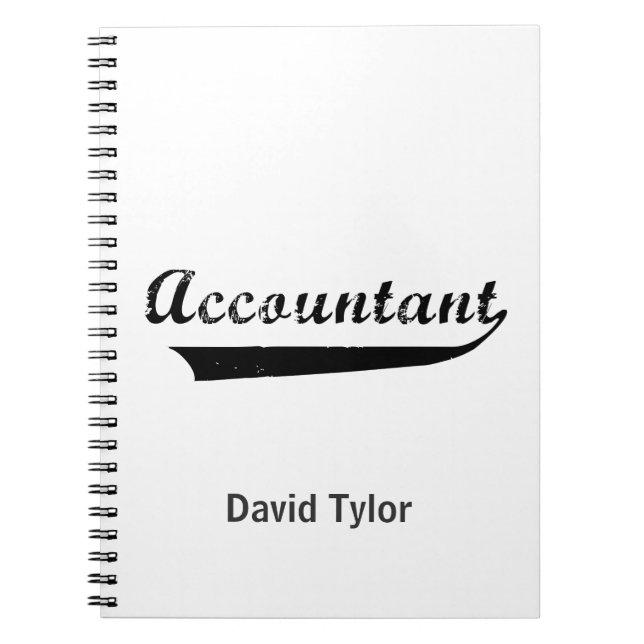 Carnet Texte du Accountant Sports Style (Devant)