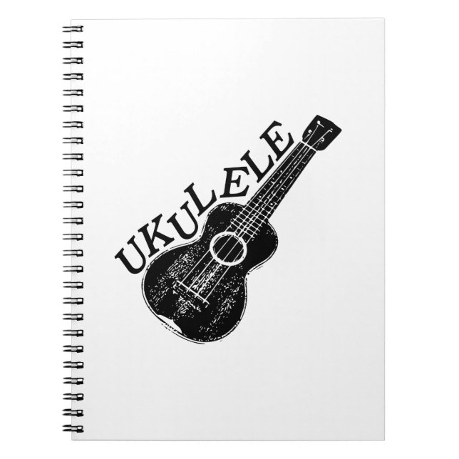 Carnet Texte Et Image Ukulele (Devant)