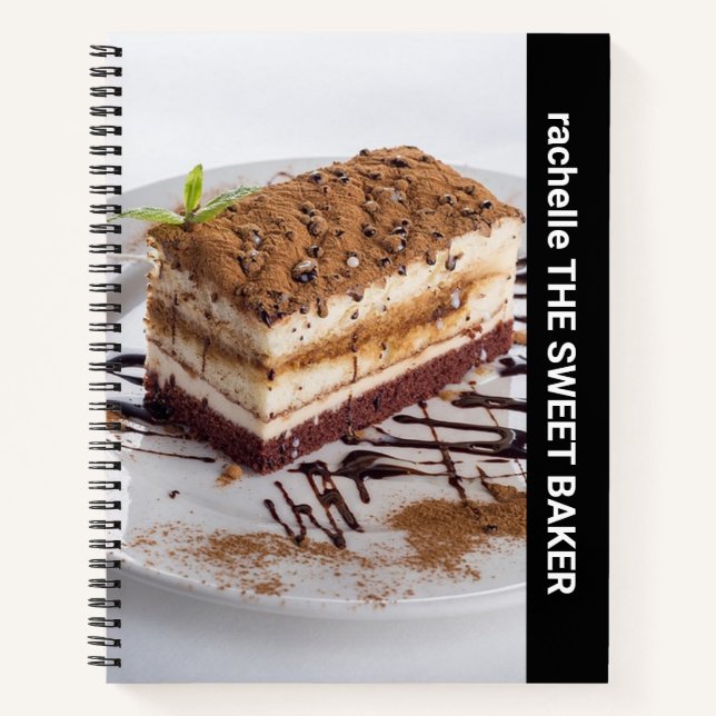 Carnet Texte latéral photo personnalisée (Devant)