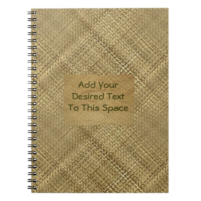 Carnet Texte personnalisable de couverture d'effet (Devant)
