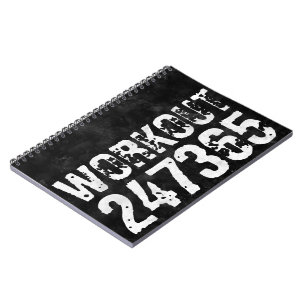 Carnet Texte usé et rayé Workout 247365 vintage