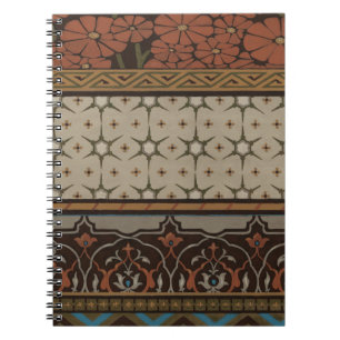 Carnet Textile d'origine avec Motifs décoratifs