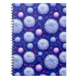 Carnet Texture Abstrait avec Orbes Brillantes et Flou