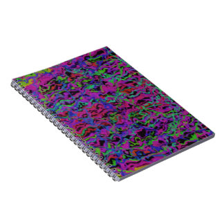 Carnet Texture Abstrait Multicolore Vibrant