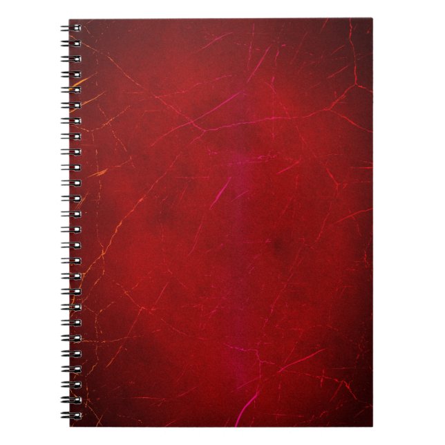 Carnet Texture Abstraite rouge-sang avec traits (Devant)