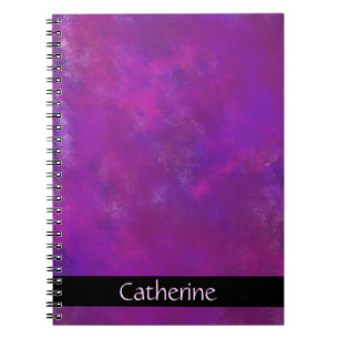 Carnet Texture Abstraite violette personnalisée