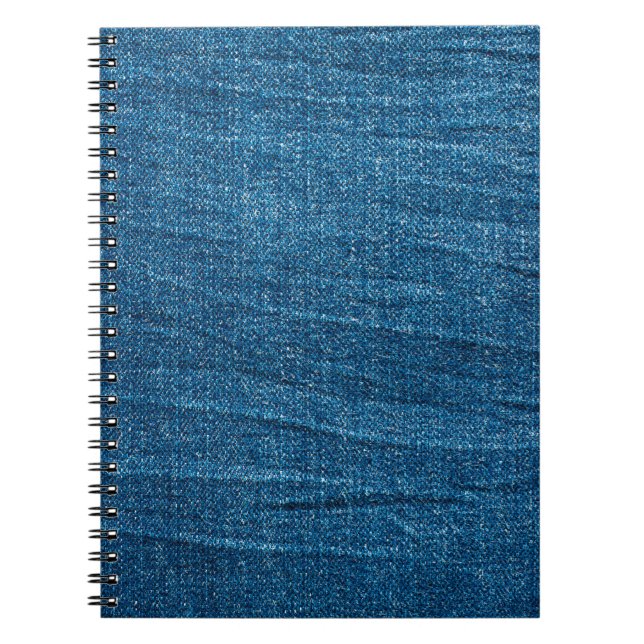 Carnet Texture bleu denim, texture bluejeans (Devant)