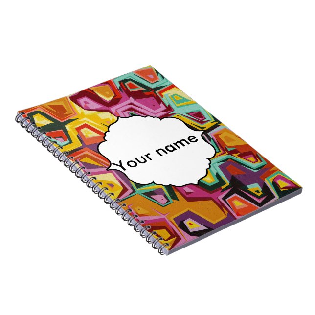 Carnet Texture colorée de trous (Côté Droit)