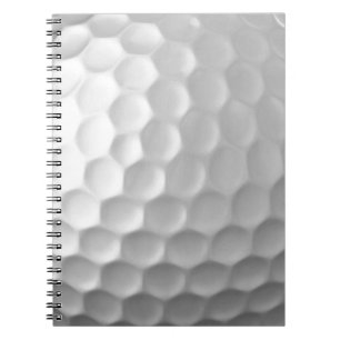 Carnet Texture de balle de golf blanche gaufree