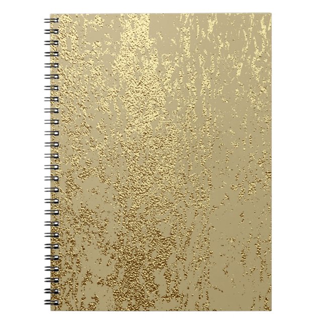 Carnet Texture de grunge d'or pour créer un effet déprimé (Devant)