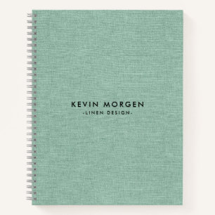 Carnet Texture de la fausse feuille verte à la menthe