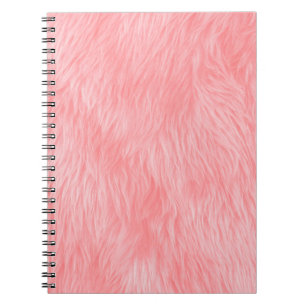 Carnet Texture de la fourrure de laine rose souple