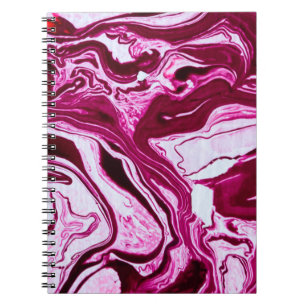Carnet Texture de marbre magenta