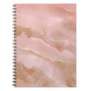 Carnet Texture de marbre rose