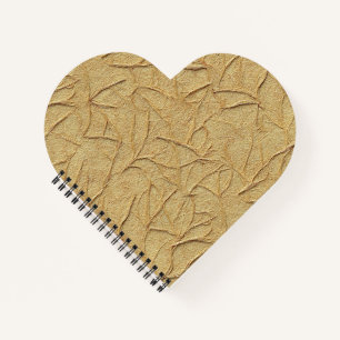 Carnet Texture de papier fait main naturel en beige chaud