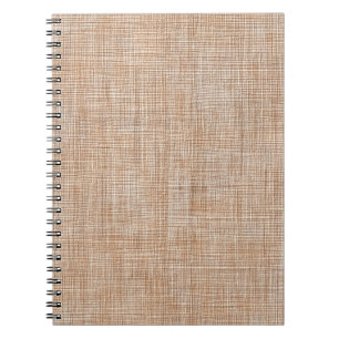 Carnet Texture de tissu de lin tissé en beige naturel cha