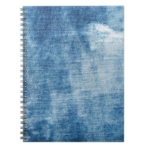 Carnet Texture des jeans en denim bleu