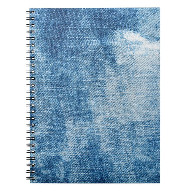 Carnet Texture des jeans en denim bleu (Devant)