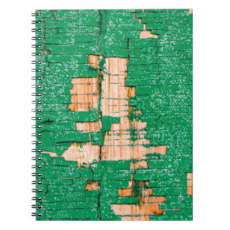 Carnet Texture d'une vieille clôture en bois avec peintur