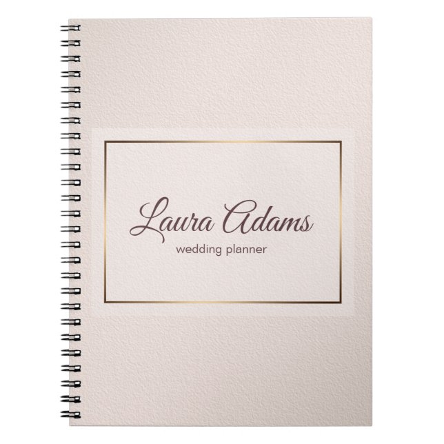 Carnet Texture élégante de gradient de rose en pastel (Devant)