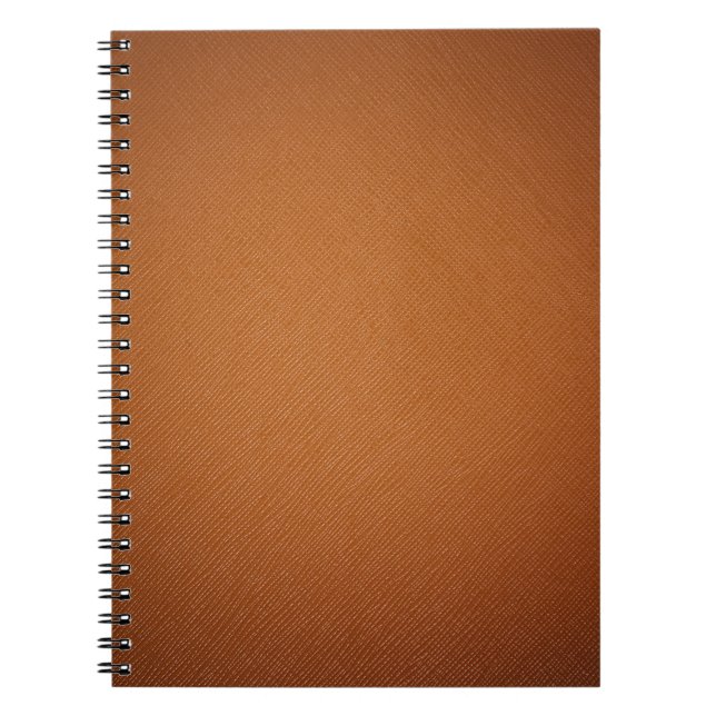 Carnet Texture en cuir jaune (Devant)