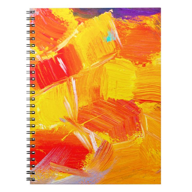 Carnet texture huile peinture fruit peinture couleur flor (Devant)