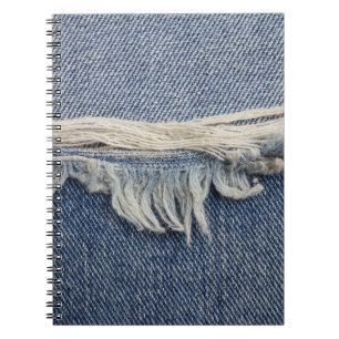 Carnet Texture jean déchiré, arrière - plan élégant.