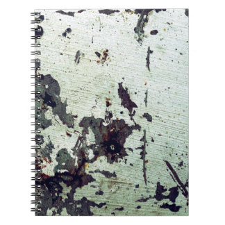 Carnet Texture métallique avec rayures et craquelures abs