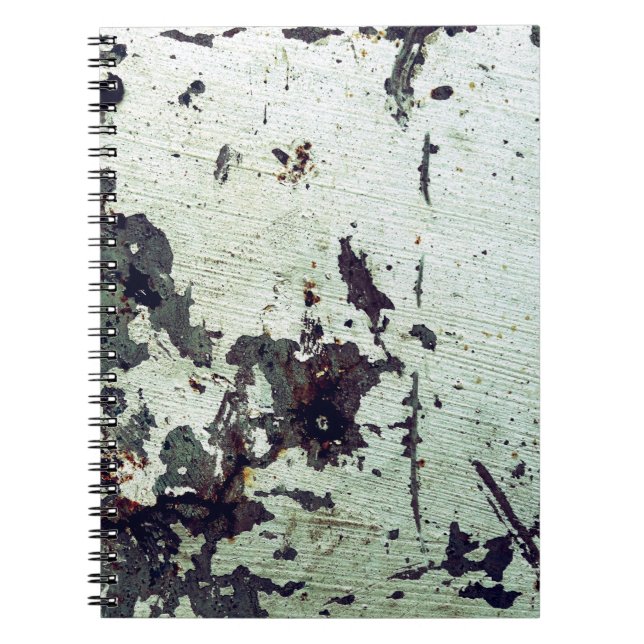 Carnet Texture métallique avec rayures et craquelures abs (Devant)