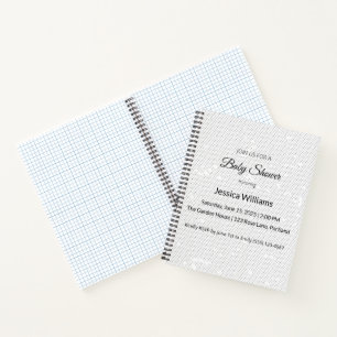 Carnet Texture minimaliste gris clair transparente