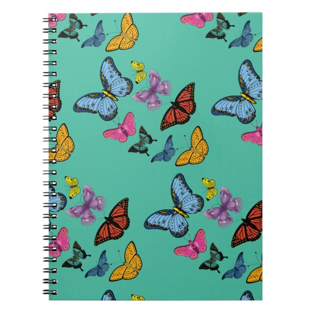 Carnet Texture motif papillon (Devant)