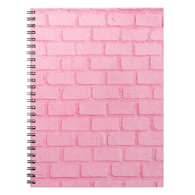 Carnet Texture murale arrière - plan en brique rose paste (Devant)