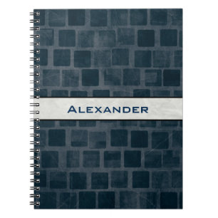 Carnet Texture murale en briques personnalisée
