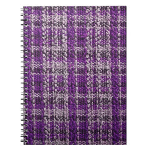 Carnet Texture of purple tartan fabric useful as a backgr
