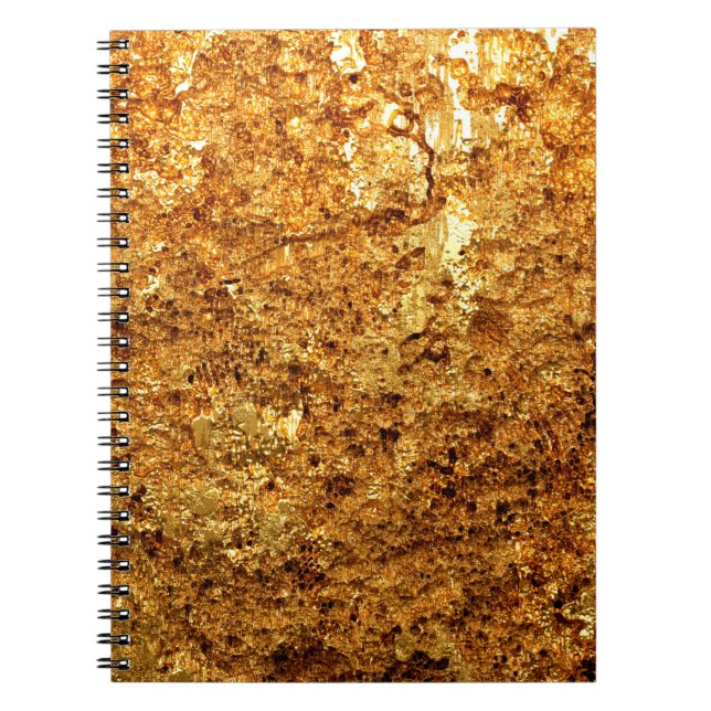 Carnet Texture or de luxe. (Devant)
