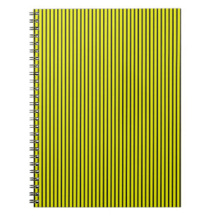 Carnet texture rayée jaune