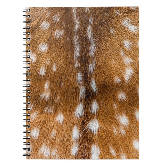 Carnet Texture repérée de fourrure de cerfs communs (Devant)