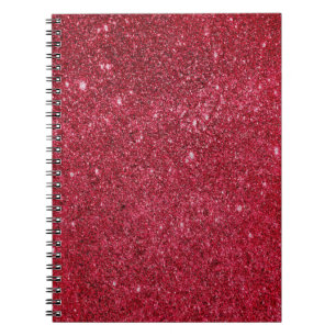 Carnet Texture rouge fabuleuse de parties scintillantes